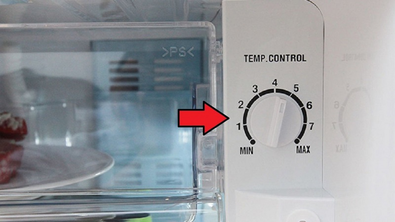Lựa chọn mức nhiệt phù hợp với lượng thực phẩm trong tủ